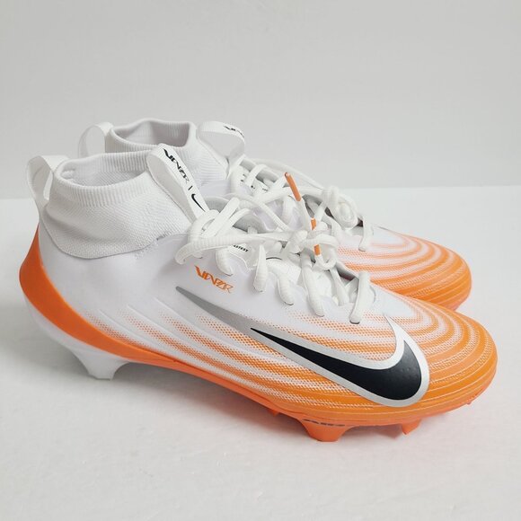 NEW Nike Air Zoom Vapor Pro 1 TB Football Cleats HM8850-103 Size 9 White Orange